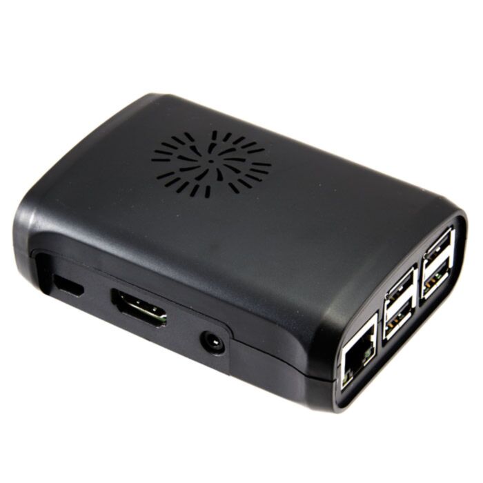 Case for Raspberry Pi 3+ (Black, Fan Cooled)