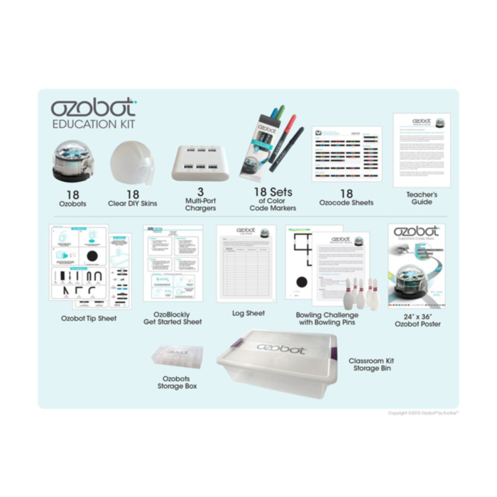 Ozobot 2.0 Bit Classroom Kit (White Bits)