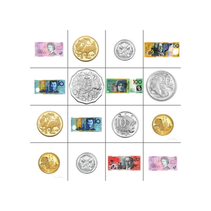Bee-Bot/Blue Bot Mat - Australian Currency