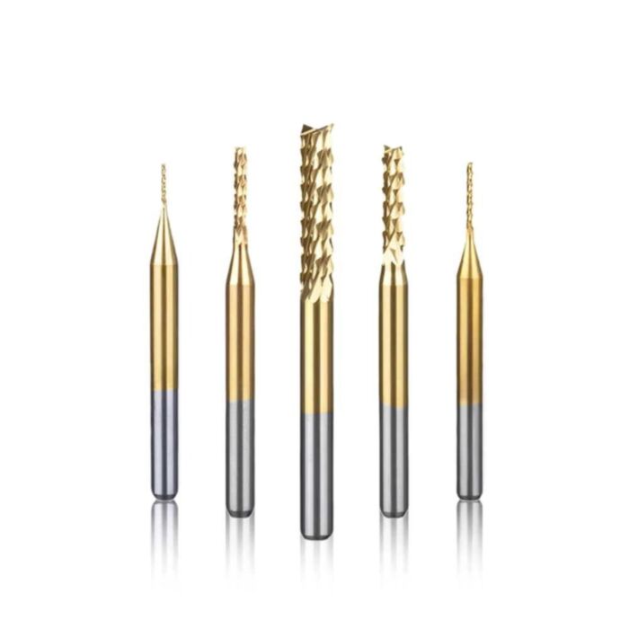 Makera TiN-Coated Corn Bit - 1mm x 7mm - 1/8" Shank (10 Pack)