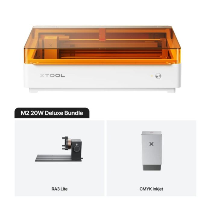 xTool M2 20W Colour Craft Laser Cutter - Deluxe Bundle