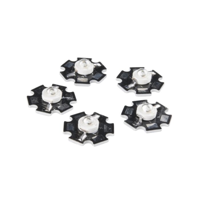 LED - 3W Aluminum PCB (5 Pack, Blue)