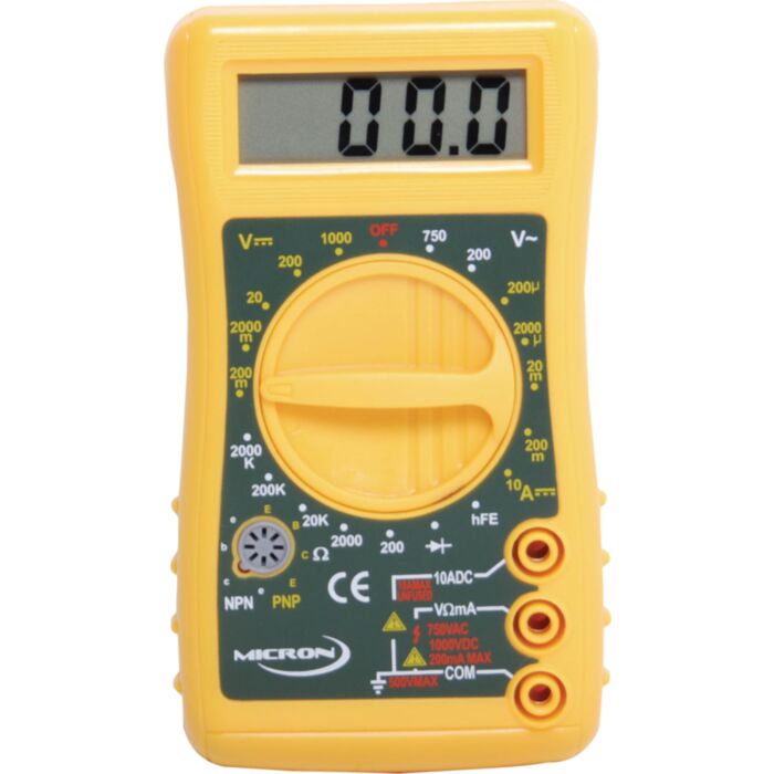 Digital Multimeter 19 Range With Transistor Test (SKU: Q1053A Image 1)