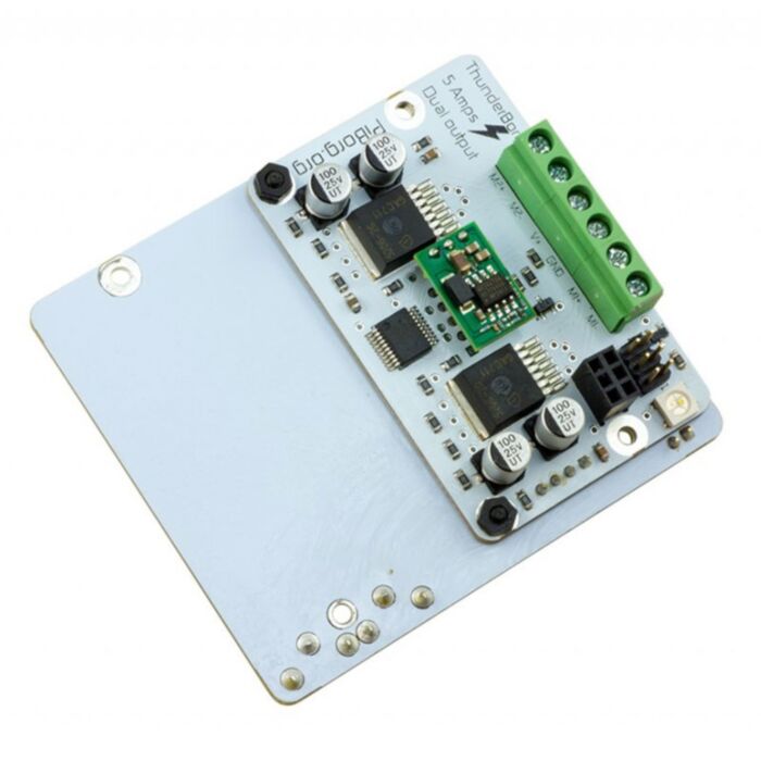 ThunderBorg with Lid - Dual 5A Motor Controller & Power Connector