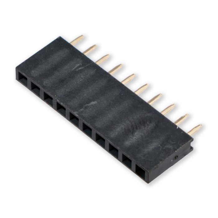 2.54mm 1x10-Pin Straight Female Header