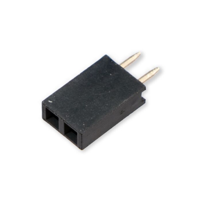 2.54mm 1x2-Pin Straight Female Header