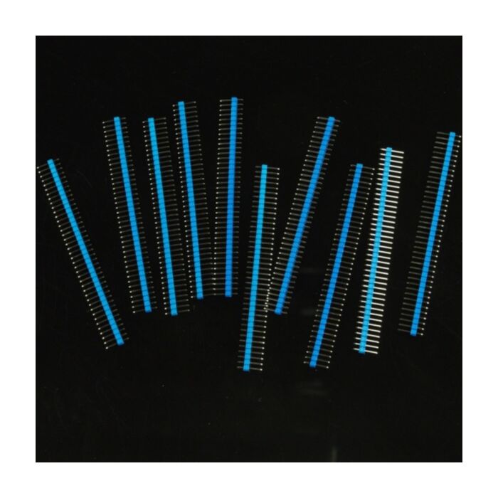 10 Pcs 40 Pin Headers - Straight (Blue)