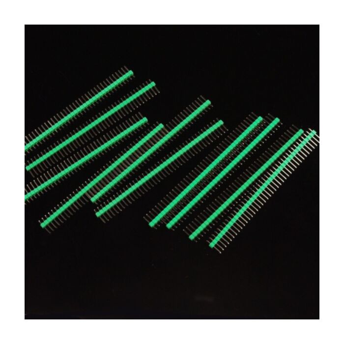 10 Pcs 40 Pin Headers - Straight (Green)
