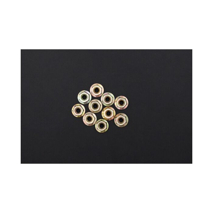 10 x M3 Flange Nuts