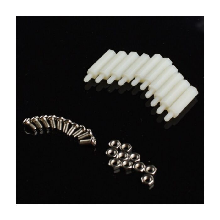 10 sets M3 * 20 nylon standoffs
