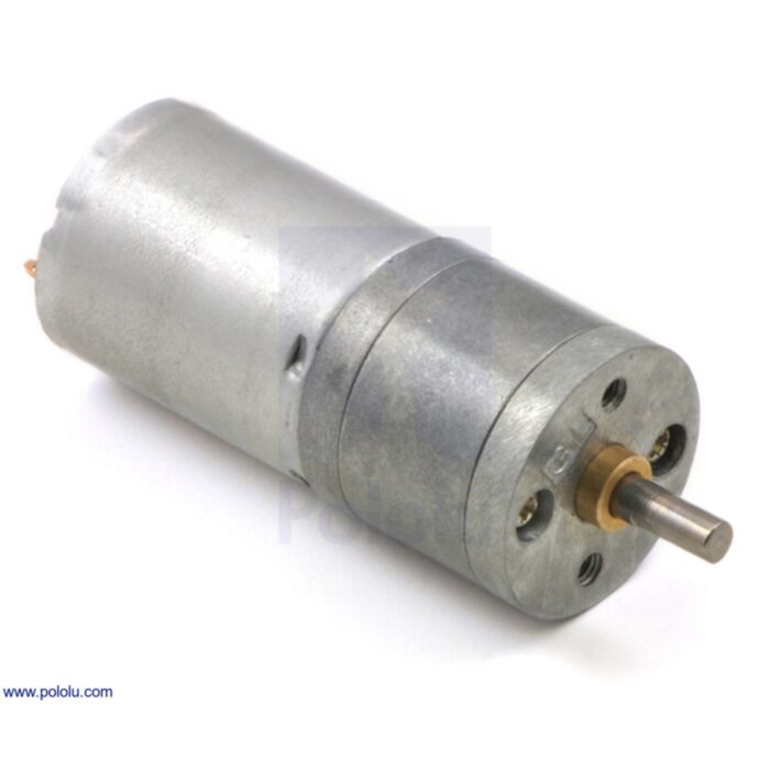 4.4:1 Metal Gearmotor 25Dx48L mm LP 12V