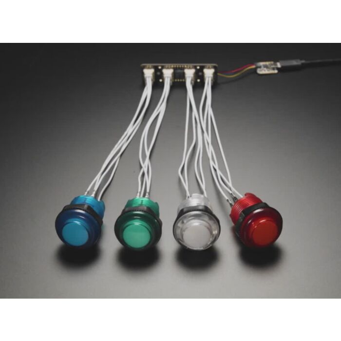 Adafruit LED Arcade Button 1x4 - STEMMA QT I2C Breakout - STEMMA QT / Qwiic