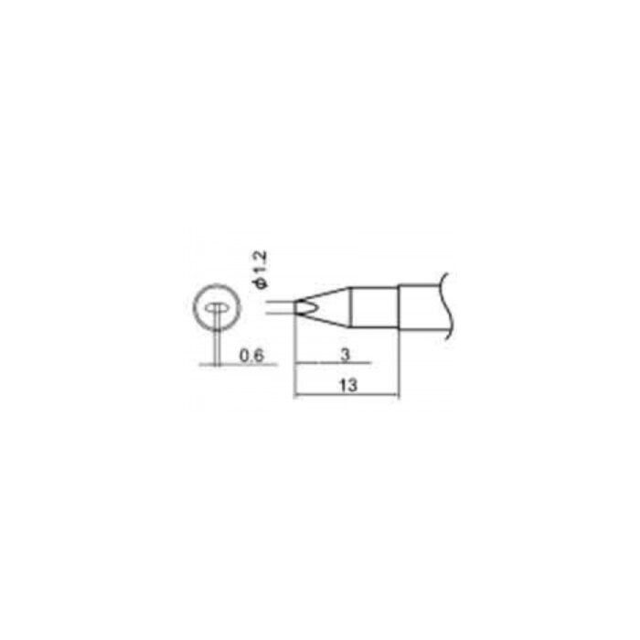 Hakko T12-DL12 Soldering Tip