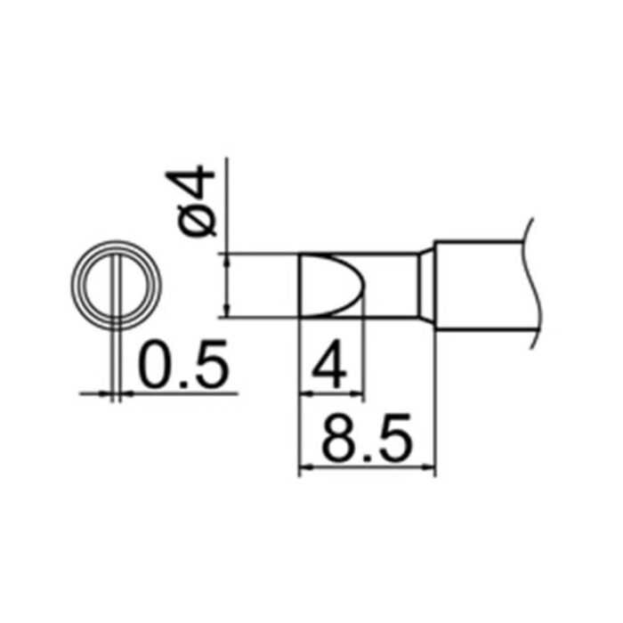 Hakko T12-D4 Soldering Tip