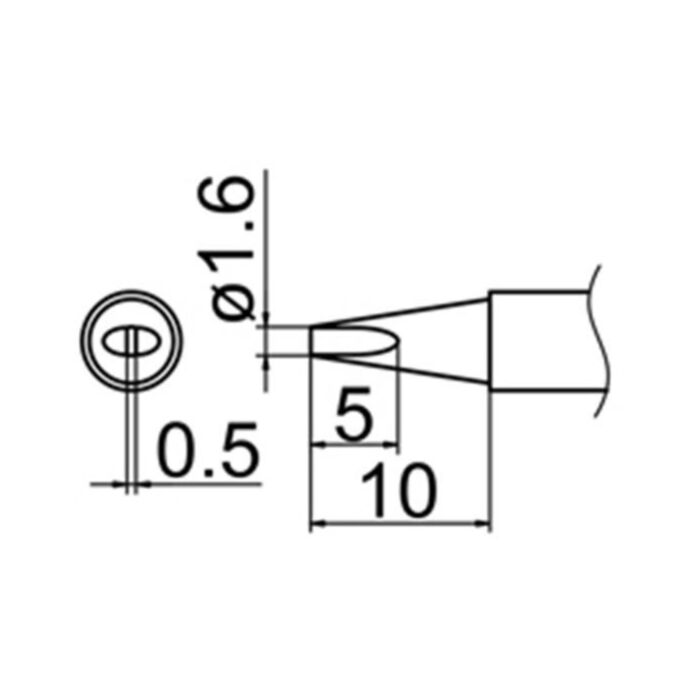 Hakko T12-D16Z Soldering Tip