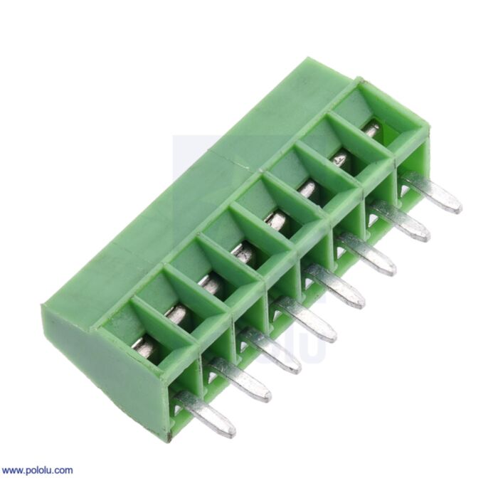 Screw Terminal Block: 8-Pin, 0.1" Pitch, Side Entry