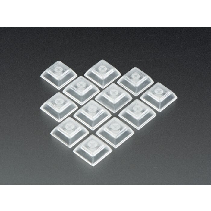 Clear Keycaps for MX Compatible Switches - 12-pack