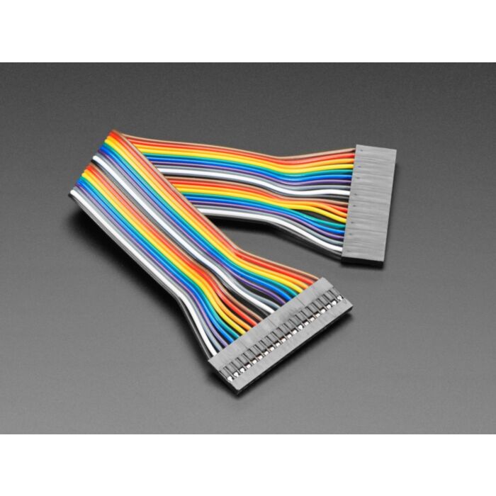2.54mm 0.1" Pitch 20-pin Jumper Cable - 20cm long