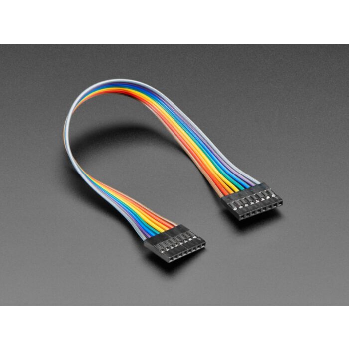 2.54mm 0.1" Pitch 1x8-pin Jumper Cable - 20cm long