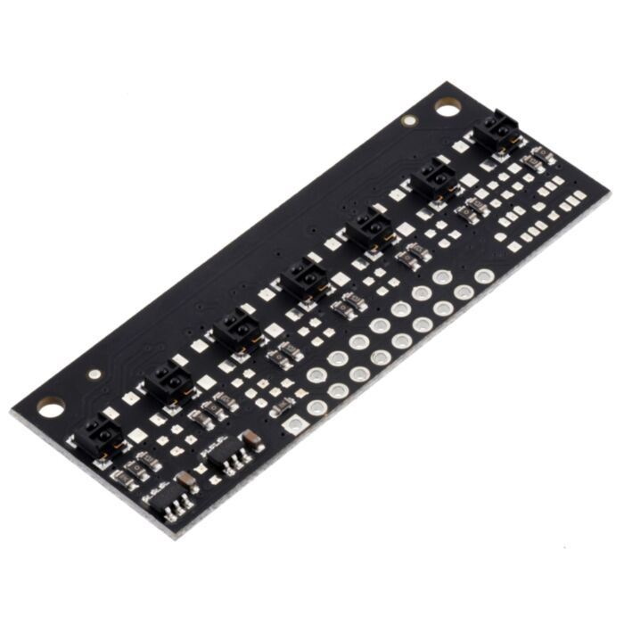 QTRX-MD-07A Reflectance Sensor Array: 7-Channel, 8mm Pitch, Analog Output, Low Current