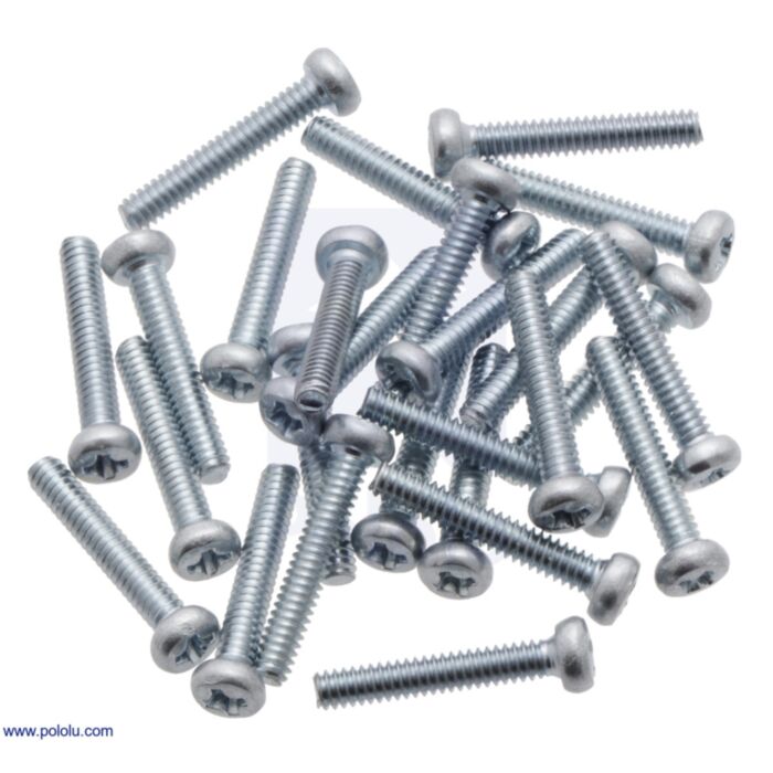 Machine Screw: #2-56, 1/2" Length, Phillips (25-pack)
