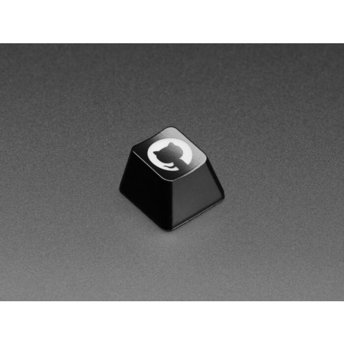 Etched Glow-Through Keycap with GitHub Octocat Logo - MX Compatible Switches