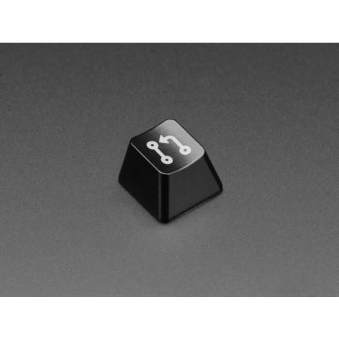 Etched Glow-Through Keycap with Pull Request Logo - MX Compatible Switches