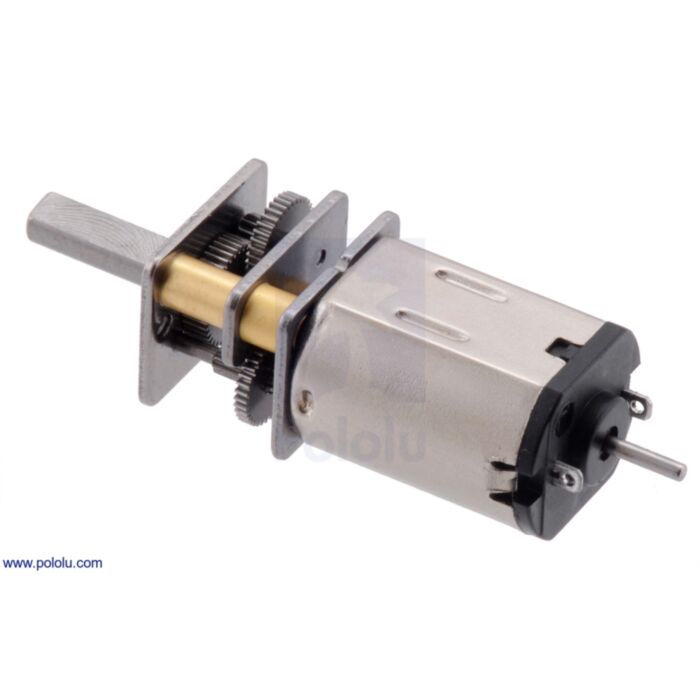 380:1 Micro Metal Gearmotor LP 6V with Extended Motor Shaft