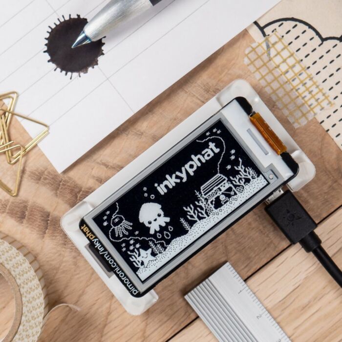Pimoroni Inky pHAT (ePaper/eInk/EPD) Black/White