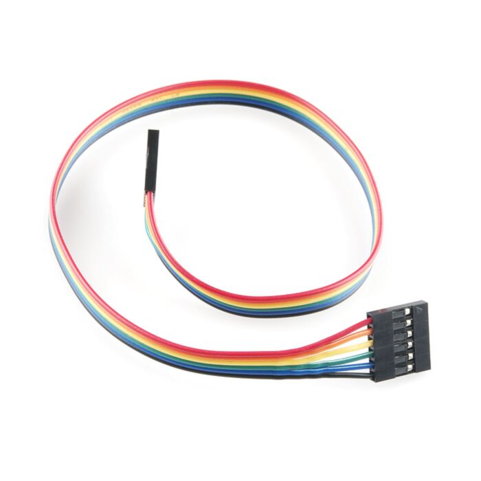 Jumper Wire - 0.1", 6-pin, 12"