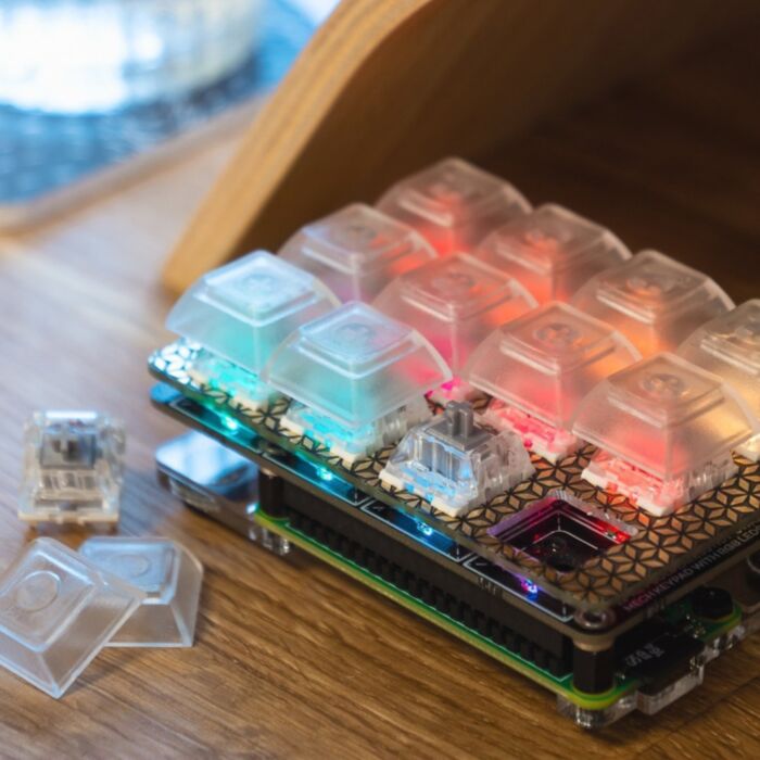Pimoroni Keybow Mini Mechanical Keyboard Kit (Linear, quiet keys)
