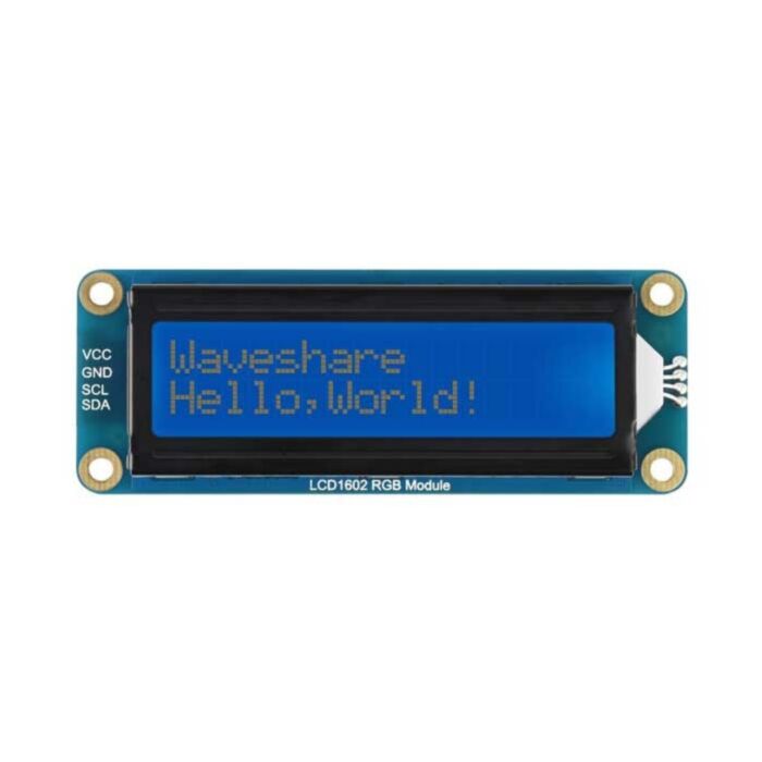 LCD1602 RGB Module, 16x2 Characters LCD, RGB Backlight, 3.3V/5V, I2C Bus