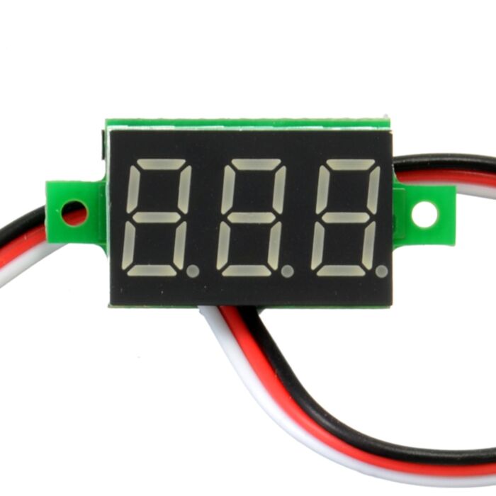 Mini Digital Display DC Voltmeter 0-100V Blue