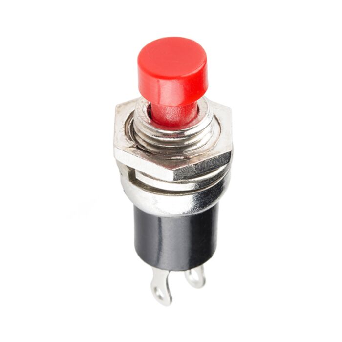 Momentary Button - Panel Mount (Red)