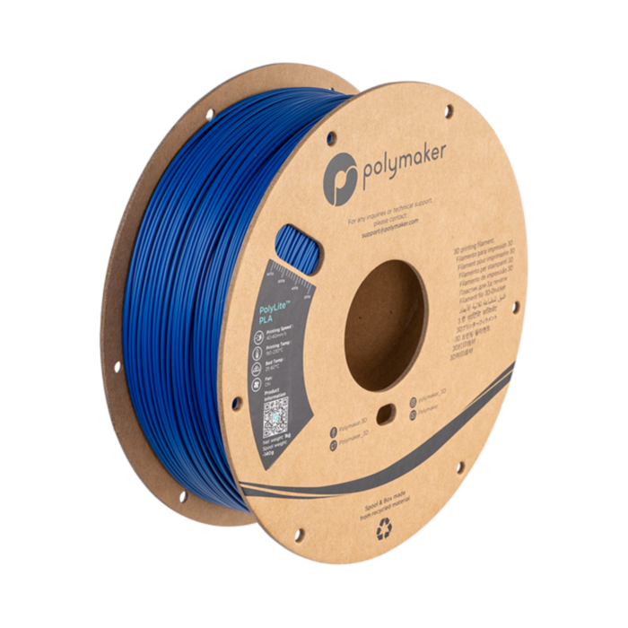 Polymaker PolyLite Blue PLA Filament 1KG 1.75mm