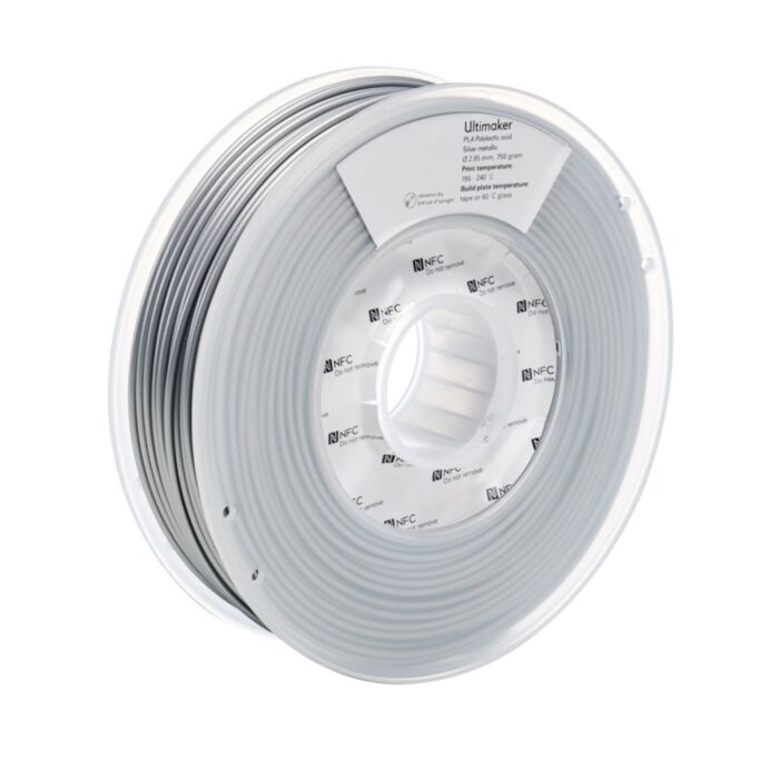 Ultimaker Silver Metallic PLA 750g 3mm