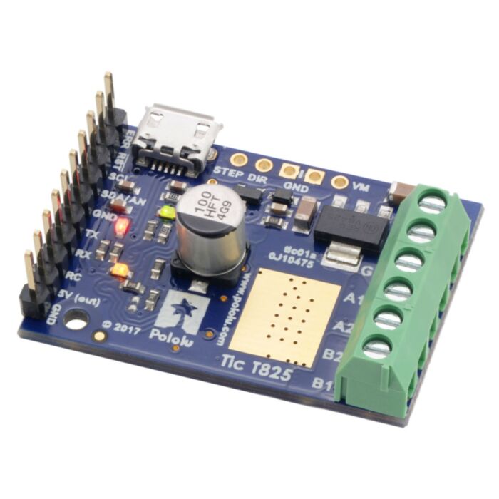 Pololu Tic T825 USB Multi-Interface Stepper Motor Controller (Connectors Soldered)