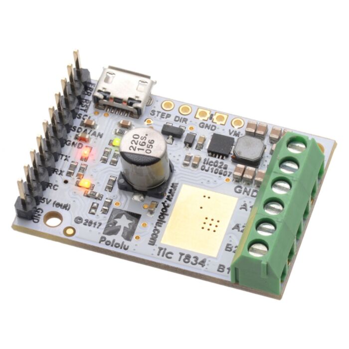 Pololu Tic T834 USB Multi-Interface Stepper Motor Controller (Connectors Soldered)