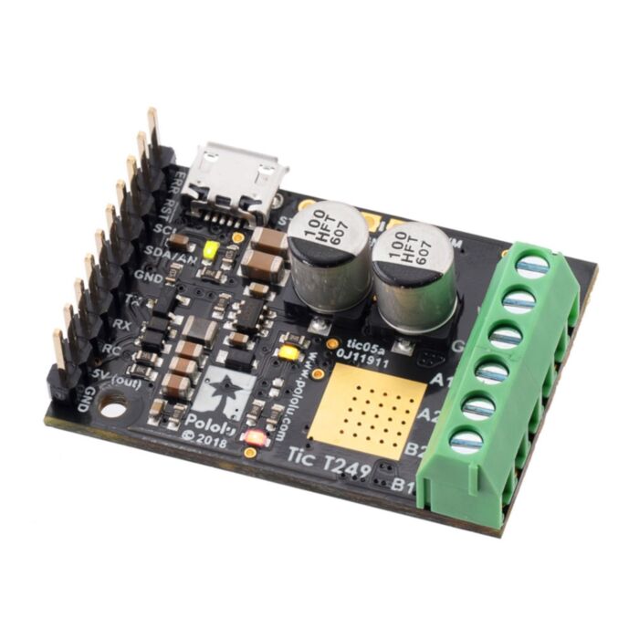 Pololu Tic T249 USB Multi-Interface Stepper Motor Controller (Connectors Soldered)
