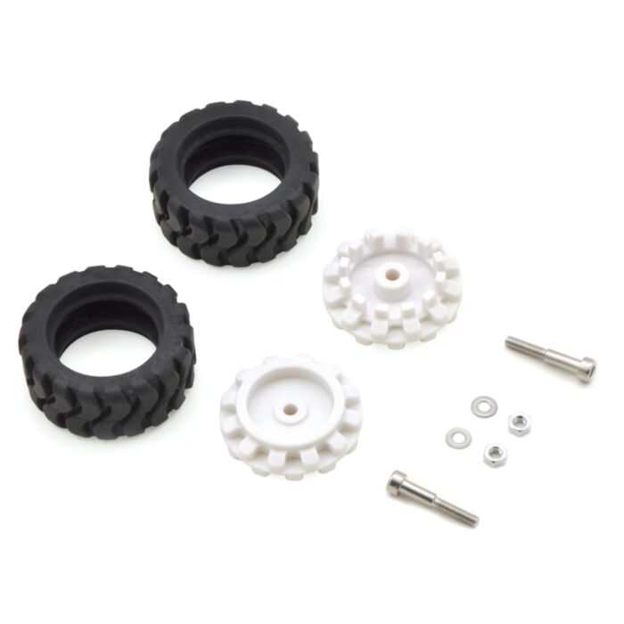 Pololu 42x19mm Idler Wheel/Sprocket Pair - White
