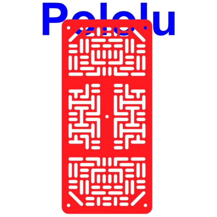 Pololu RP5/Rover 5 Expansion Plate RRC07A (Narrow) Solid Red