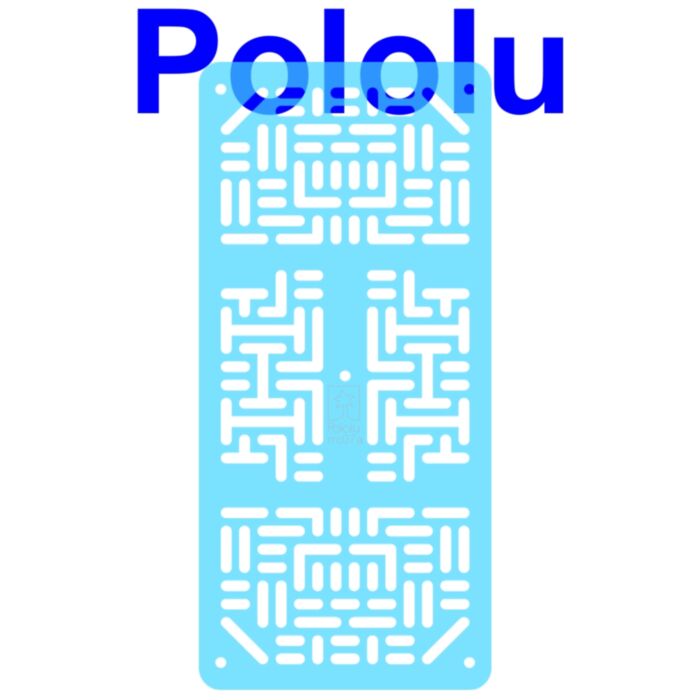 Pololu RP5/Rover 5 Expansion Plate RRC07A (Narrow) Transparent Light-Blue