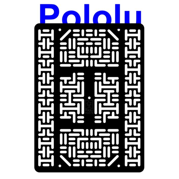 Pololu RP5/Rover 5 Expansion Plate RRC07B (Wide) Solid Black