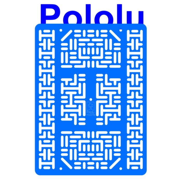 Pololu RP5/Rover 5 Expansion Plate RRC07B (Wide) Solid Light-Blue