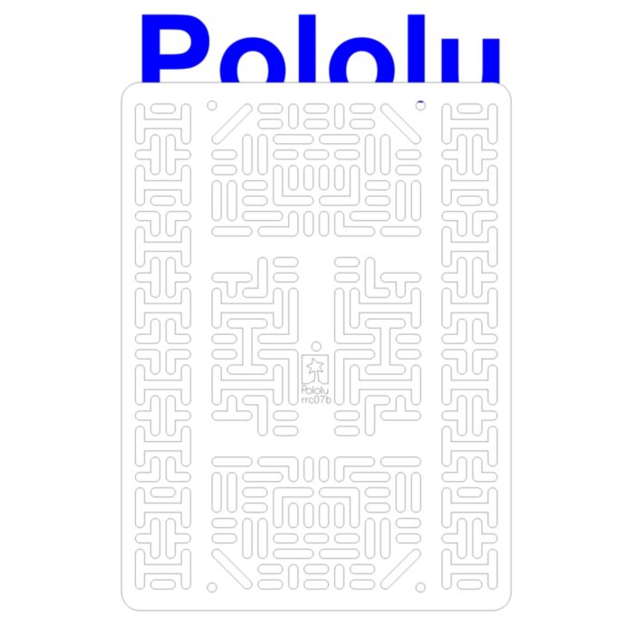 Pololu RP5/Rover 5 Expansion Plate RRC07B (Wide) Solid White