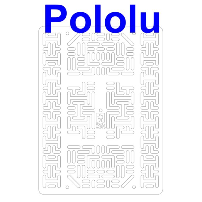 Pololu RP5/Rover 5 Expansion Plate RRC07B (Wide) Transparent Clear