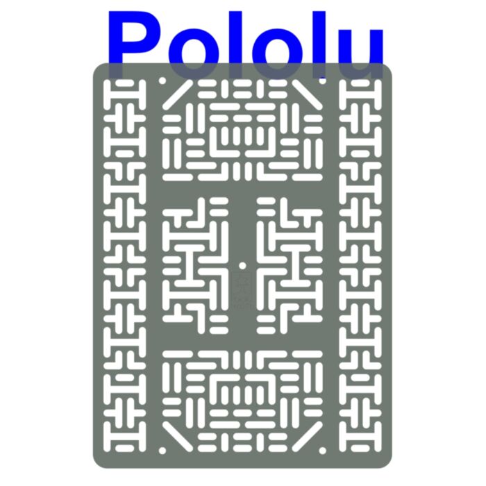 Pololu RP5/Rover 5 Expansion Plate RRC07B (Wide) Transparent Gray