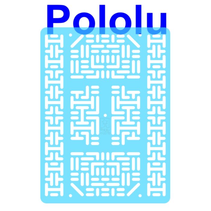 Pololu RP5/Rover 5 Expansion Plate RRC07B (Wide) Transparent Light-Blue