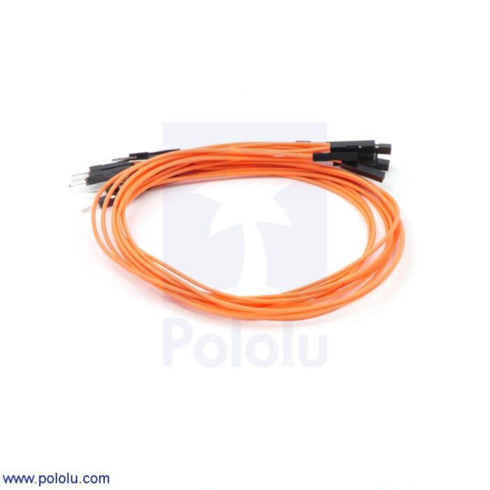 Premium Jumper Wire 10-Pack M-F 12" Orange