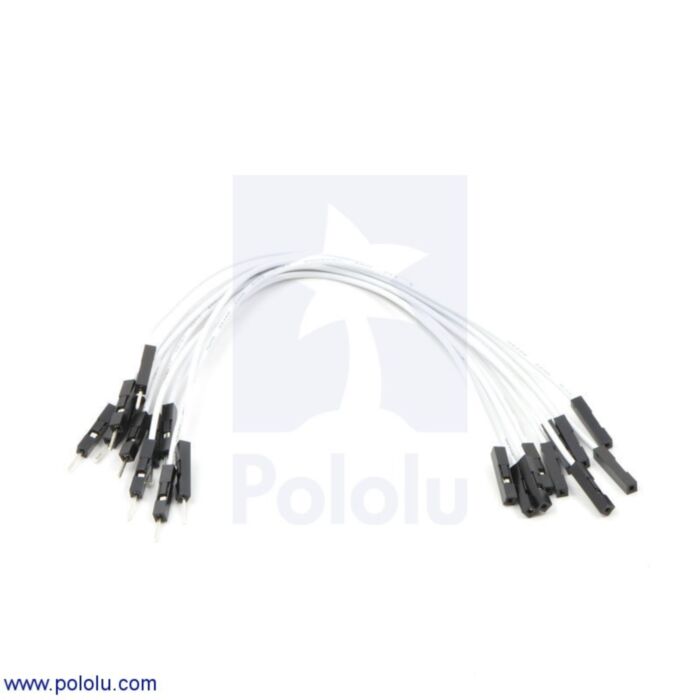 Premium Jumper Wire 10-Pack M-F 6" White